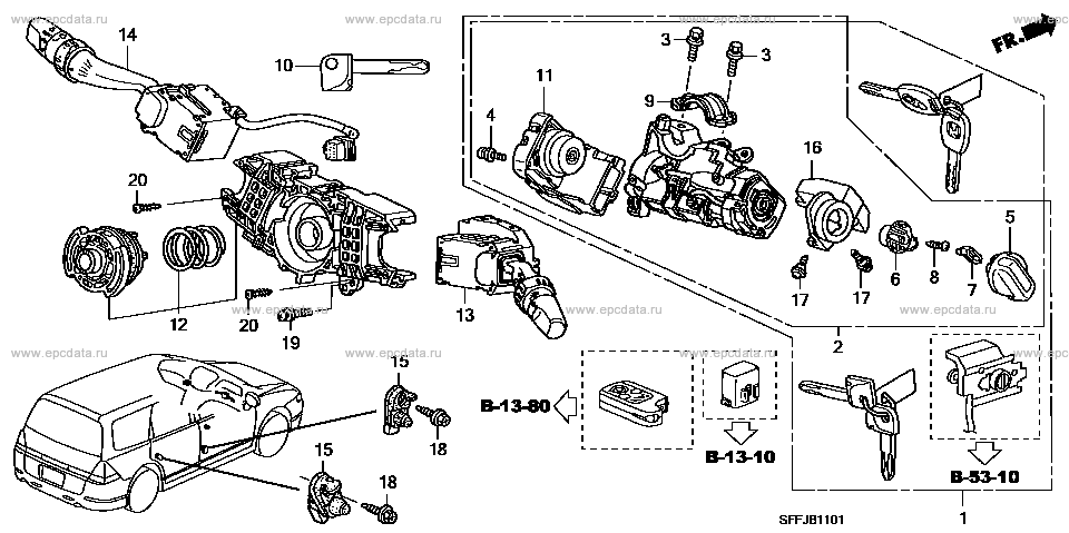 Parts scheme