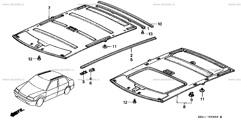 Parts scheme