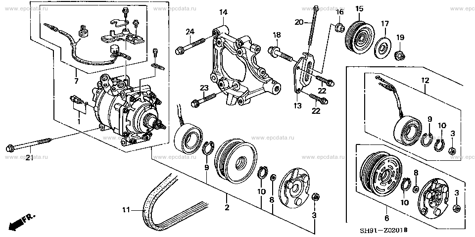 Parts scheme