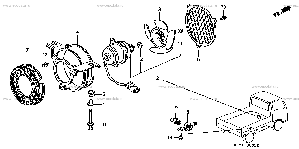 Parts scheme