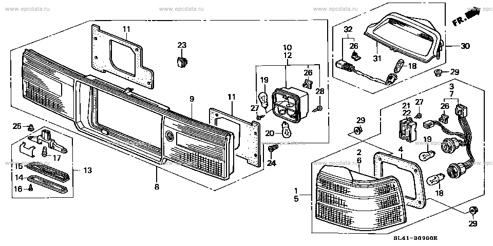 Parts scheme