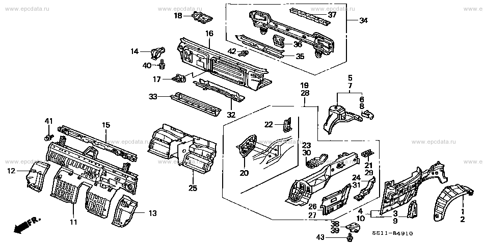 Parts scheme