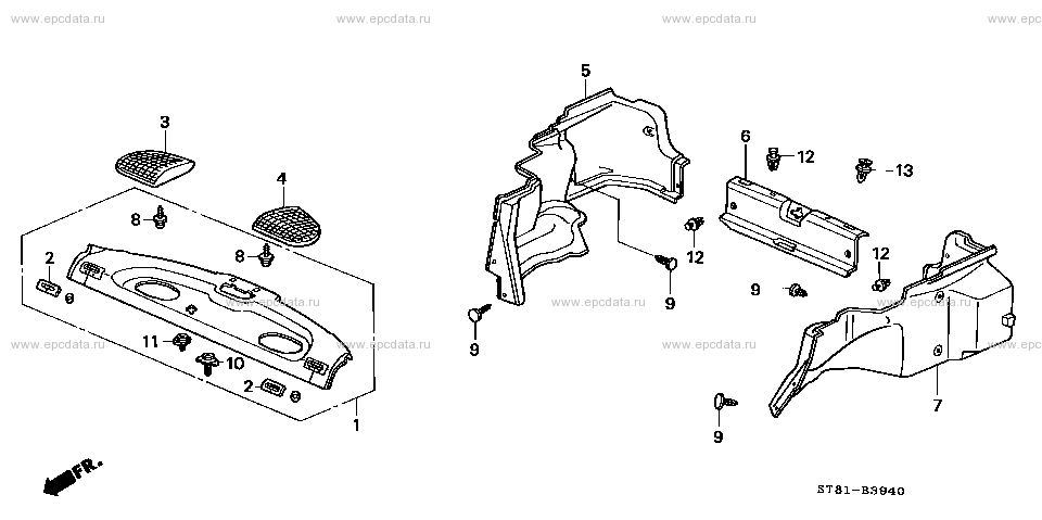 Parts scheme